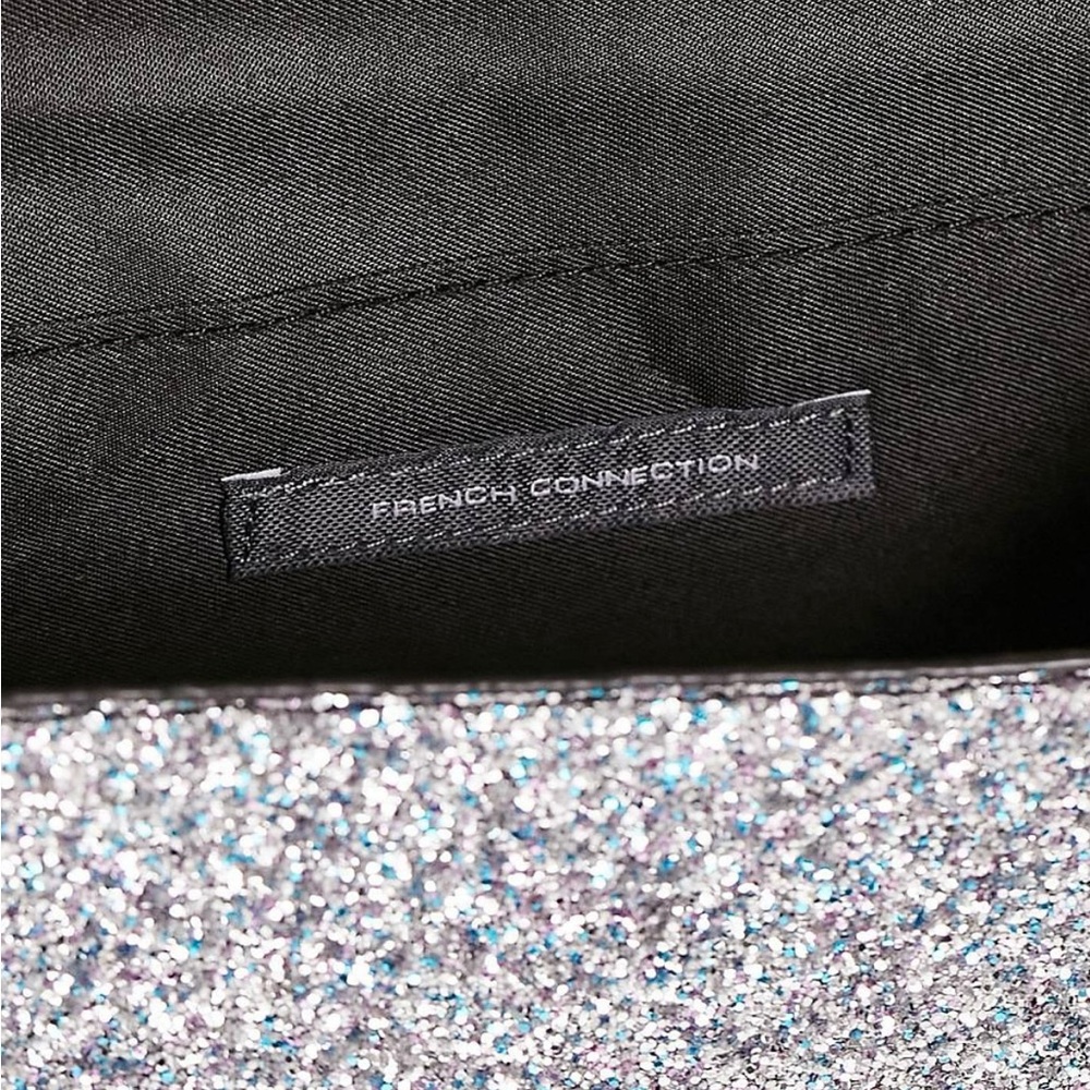 French Connection Glitter Bag with Gold chain Never used. - Picture 10 of 10